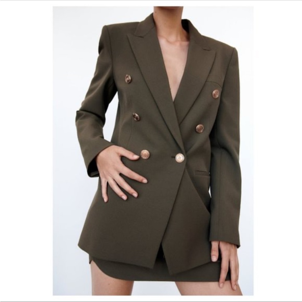 Zara olive blazer